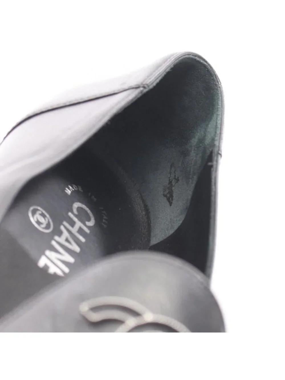 Chanel CC Logo Opera Shoes Leather - Picture 10 of 11